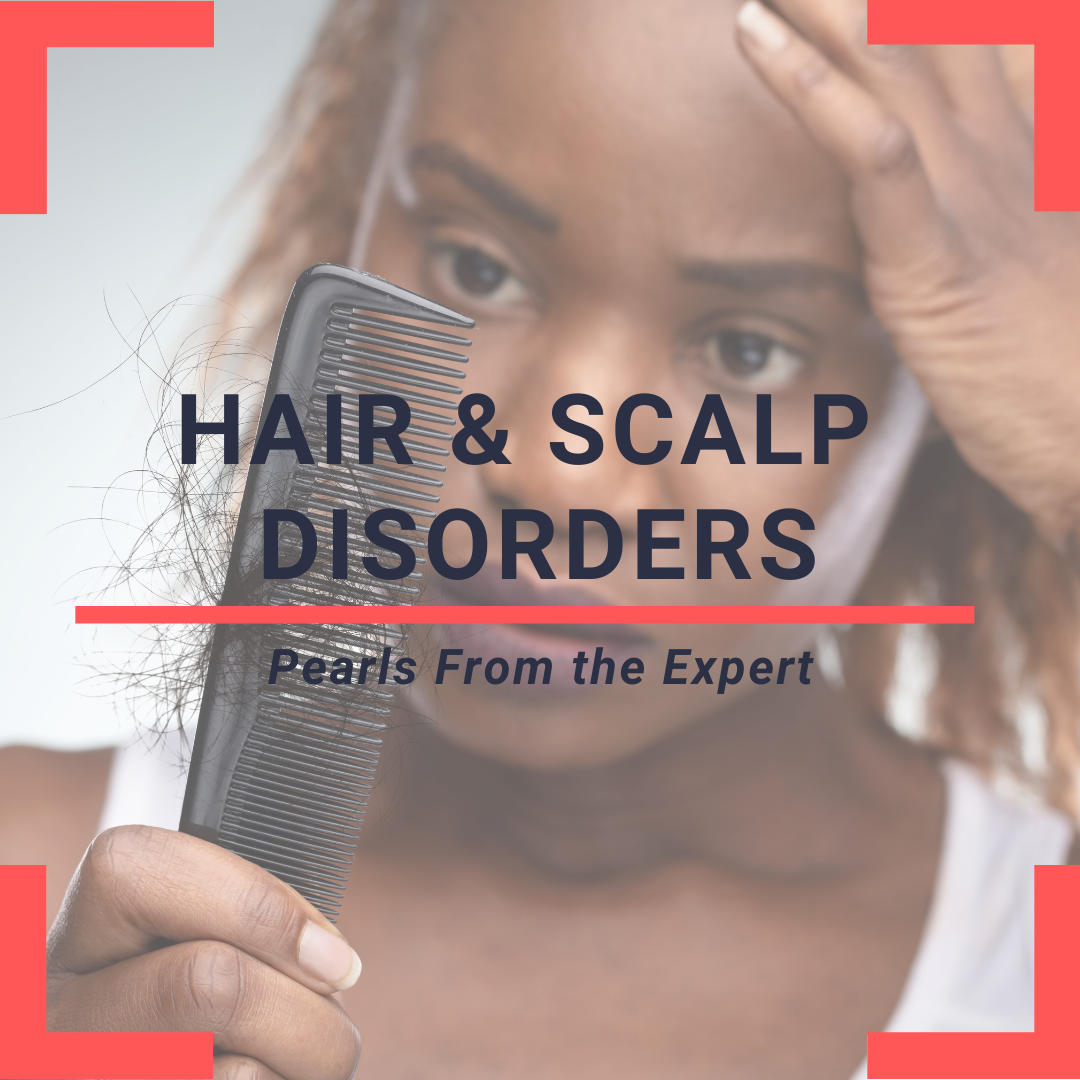 Hair and scalp at skin of color